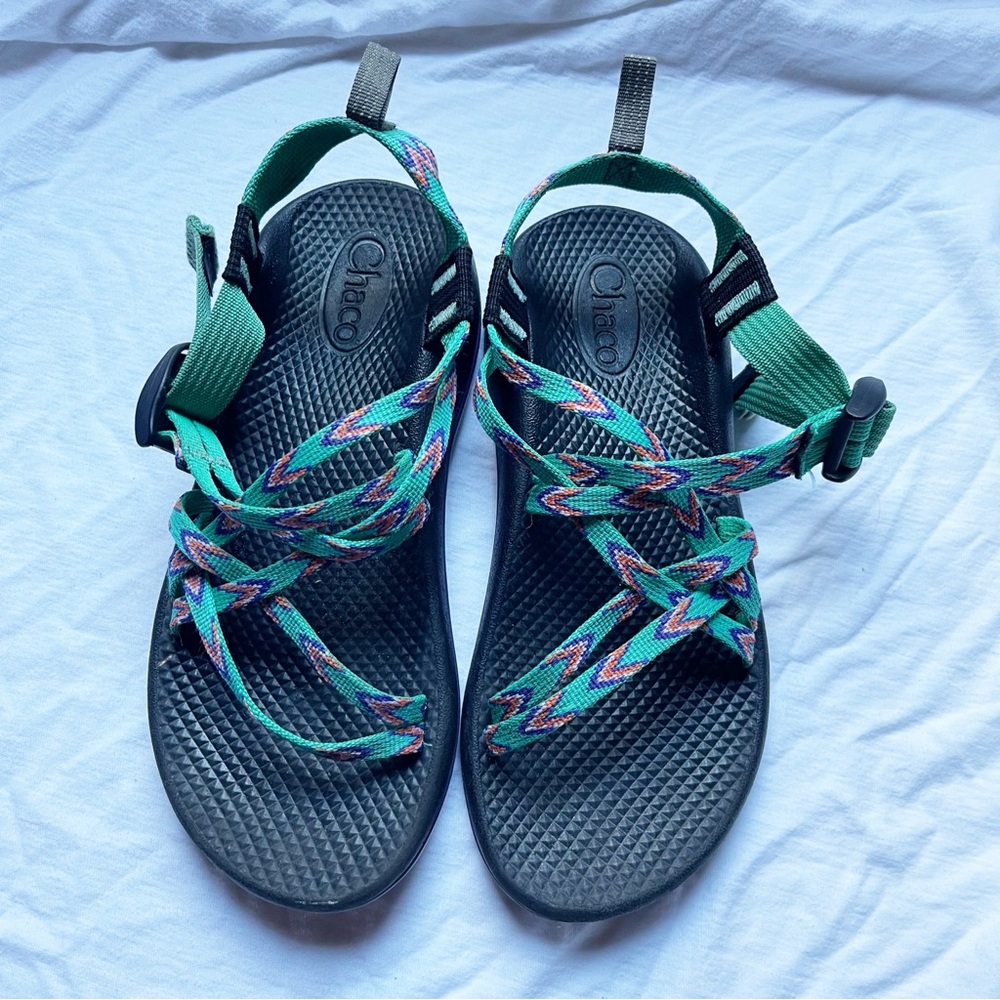 Chaco Strappy Sandals Aztec Print Outdoor Hiking Size 5
